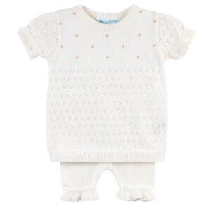 Feltman Brothers Girls Pointelle Knit Set 12 months